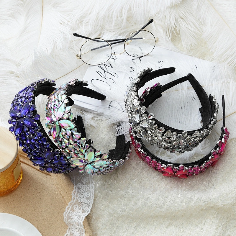 Manufacturer's spot supply fashion headbands 2020 baroque headbands new rhinestone headbands