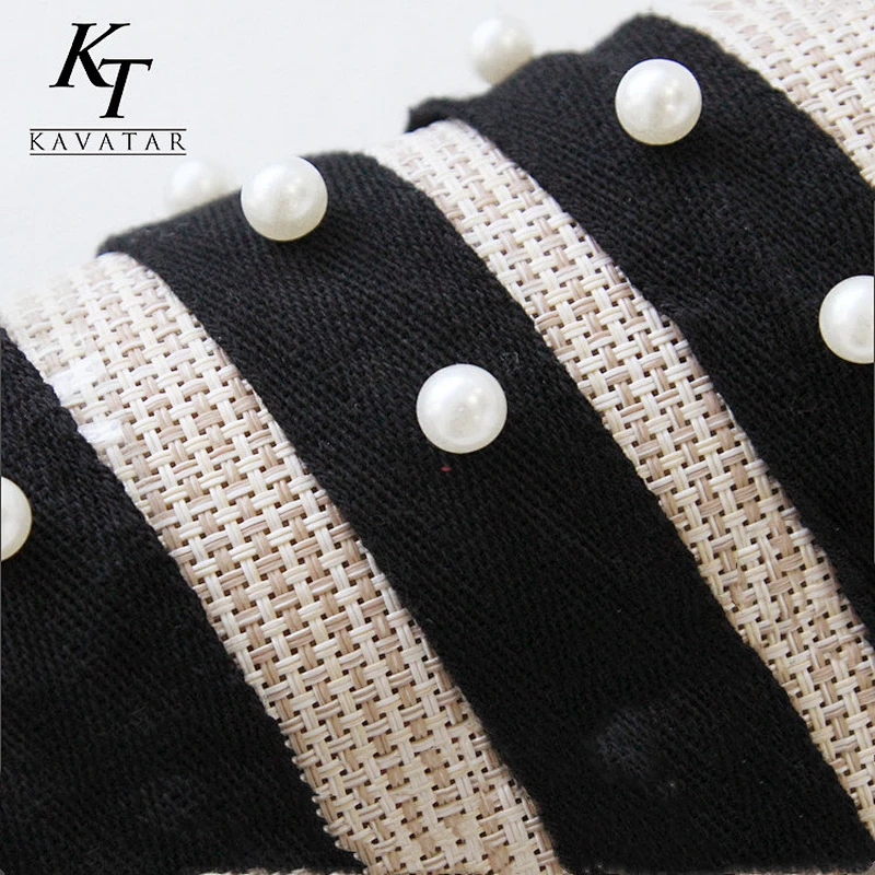 Custom Wholesale 2.5cm Cotton Black Pearl Beaded Herringbone Tape