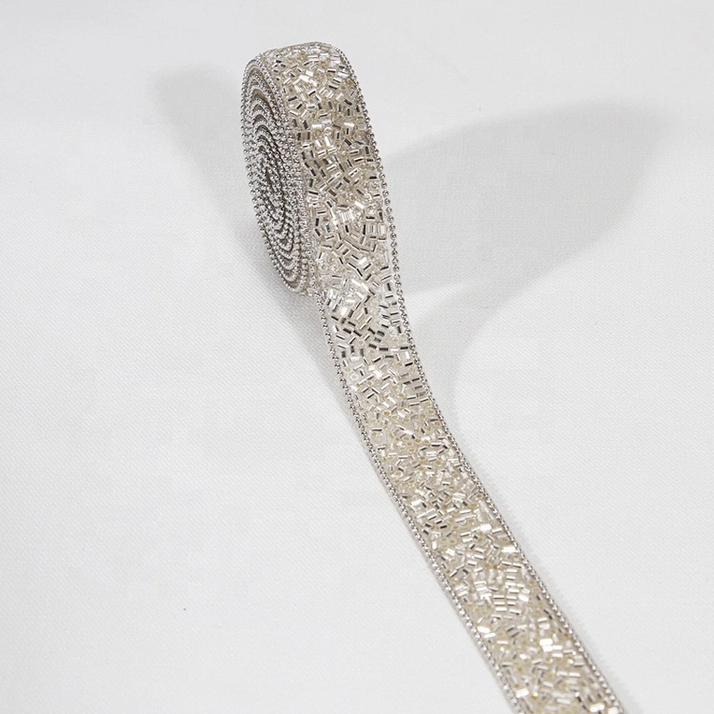 Kavatar Custom Decorative Accessories Chain Edging Pony Hot Fix Beads Trim