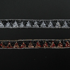 Kavatar Wholesale Accessories Chain Beaded Rhinestone Hotfix Trim Garment Accessory  Iron on Trims