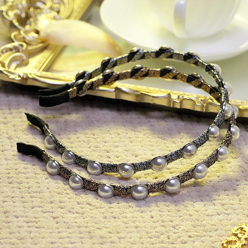South Korea contracted pearl hair band Europe and the United States with the same fashion group headband hair accessories