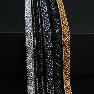 Kavatar Wholesale Hotfix Trim Trim Fringe For Dresses DIY Garment Accessory Iron on Trims