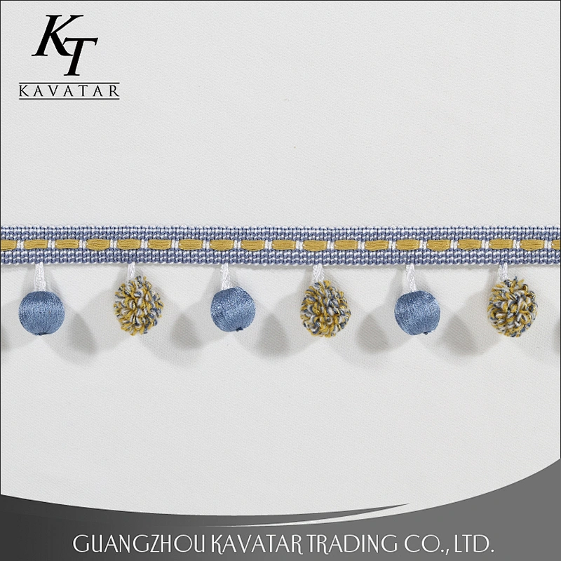 2017 new style pom pom ball tassel trim wholesale