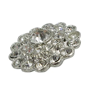 Crystal rhinestone button pearl in wholesale