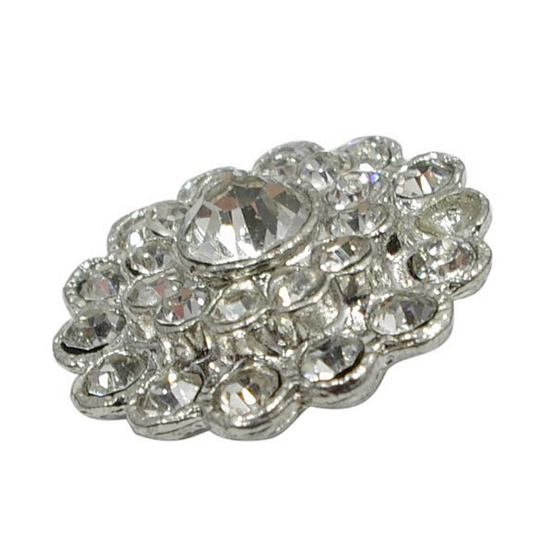 Crystal rhinestone button pearl in wholesale