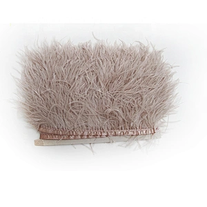 KAVATAR High quality ostrich feather decoration dress dress shoe hat ribbon feather decoration party trim craft