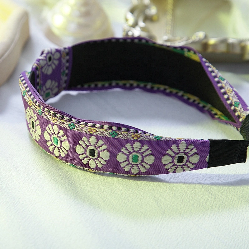 Fashion headbands 2020 Euramerican style Korean retro Chinese style national style wide edge hair band  girls headbands