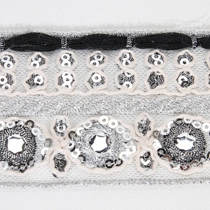 Custom Handmade Sequin Beaded Mesh Tape Embroidery Border Lace Trim for Dresses Clothes