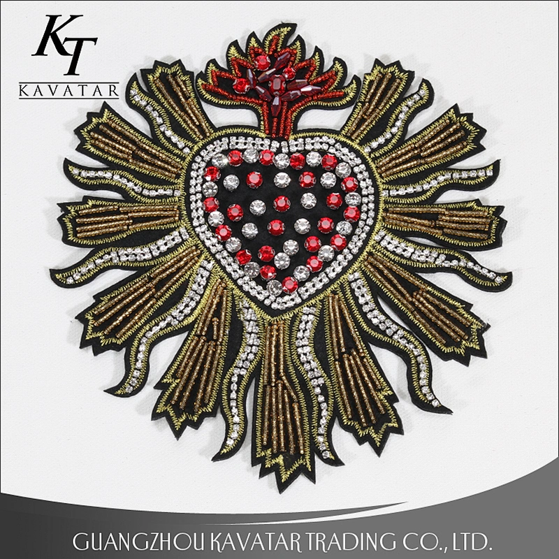 Crystal applique for dresses,rhinestone applique patches