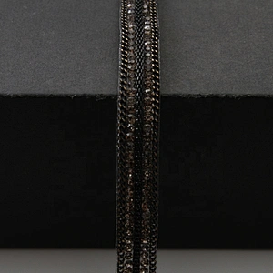 Custom hotfit sequin iron on trimming tape for shoes garment accessories wholesale