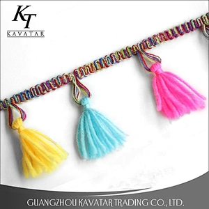 Kavatar Wholesale Various Colors Tassel Fringe For Curtain