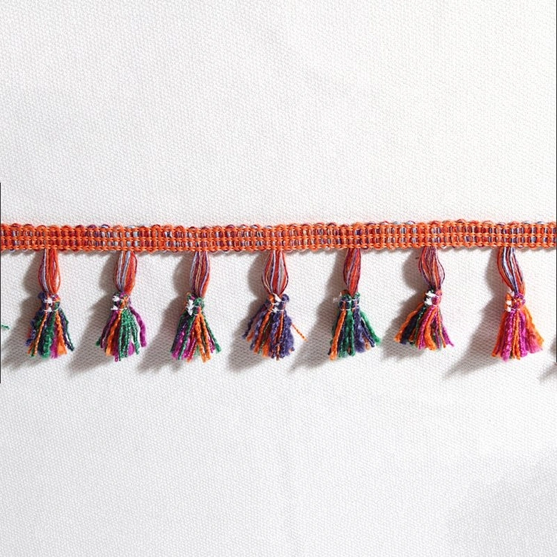 Kavatar Functional Design Colorful Tassel Fringe Lace For Garment