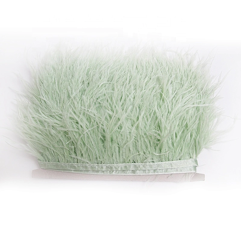 KAVATAR High quality ostrich feather decoration dress dress shoe hat ribbon feather decoration party trim craft