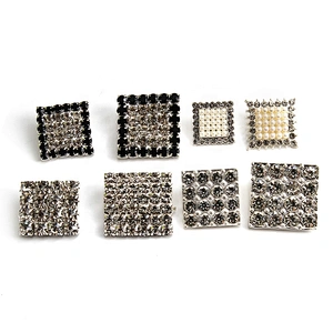 European and American style clothing rhinestone buttons crystal pearl clothing accessories wholesale butt