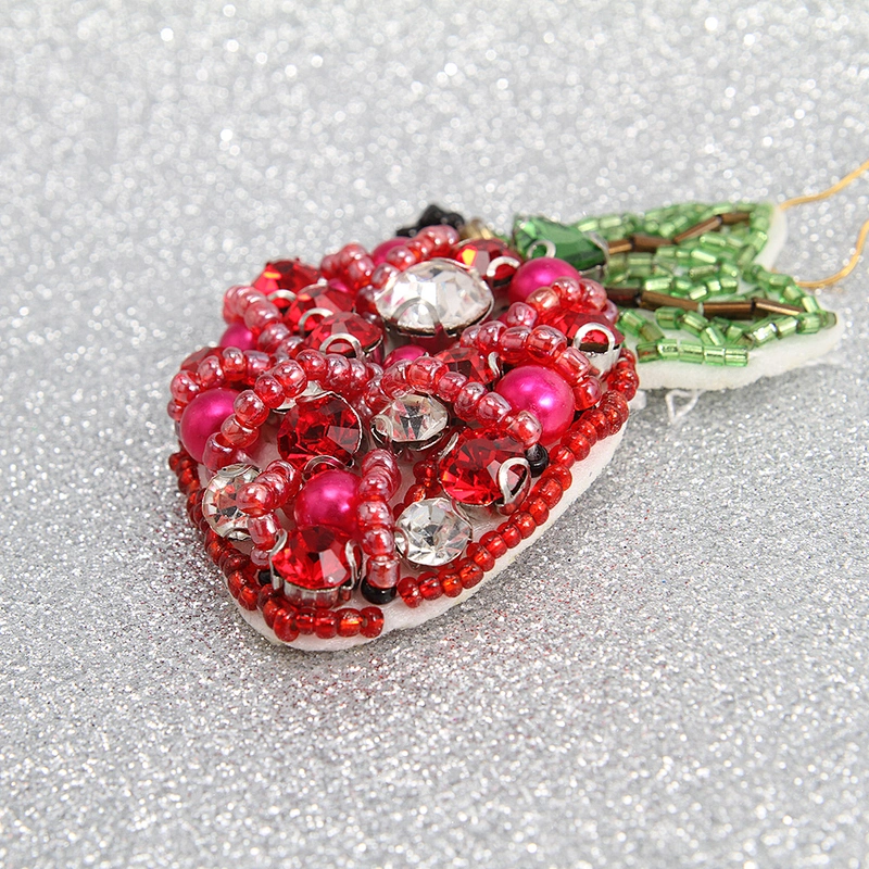 Kavatar Handmade Cute Ice Fruit Shape Rhinestones Iron Beaded Sequin Applique Patches patches for clothing