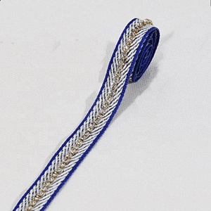 Kavatar Unique Polyester Decoration Crystal Beaded Trim