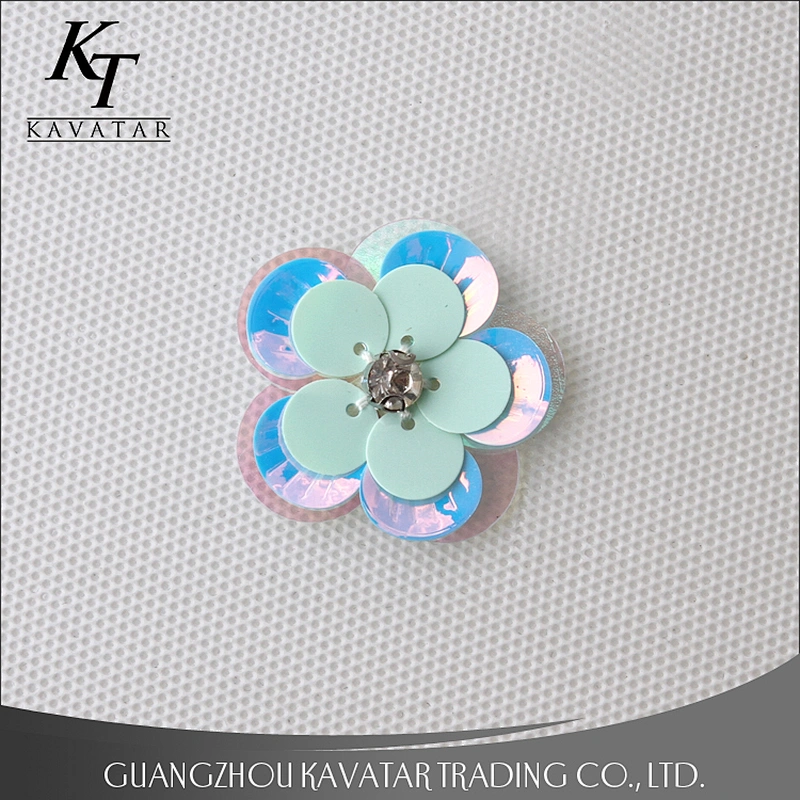 Customization all kinds of sequin flower patches for garment or shoes