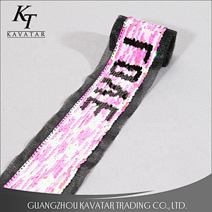 Wholesale Shiny Reversible Sequin Lace Trim Tape For Costume sequin lace fabrics
