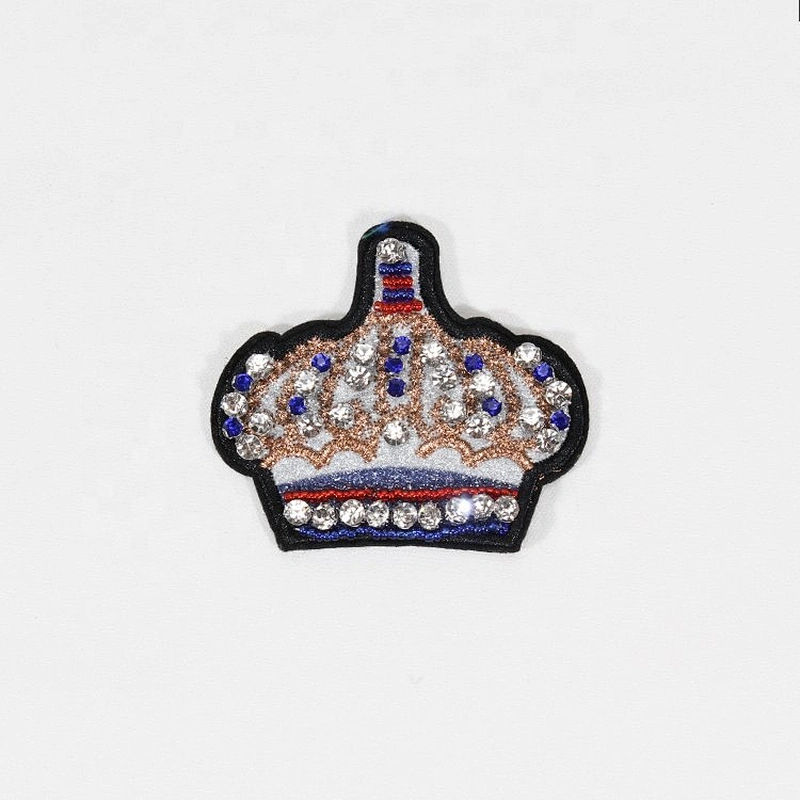 Beautiful Crown Shape Beaded Crystal Patches