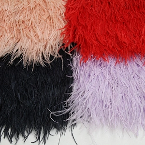 KAVATAR High quality ostrich feather decoration dress dress shoe hat ribbon feather decoration party trim craft