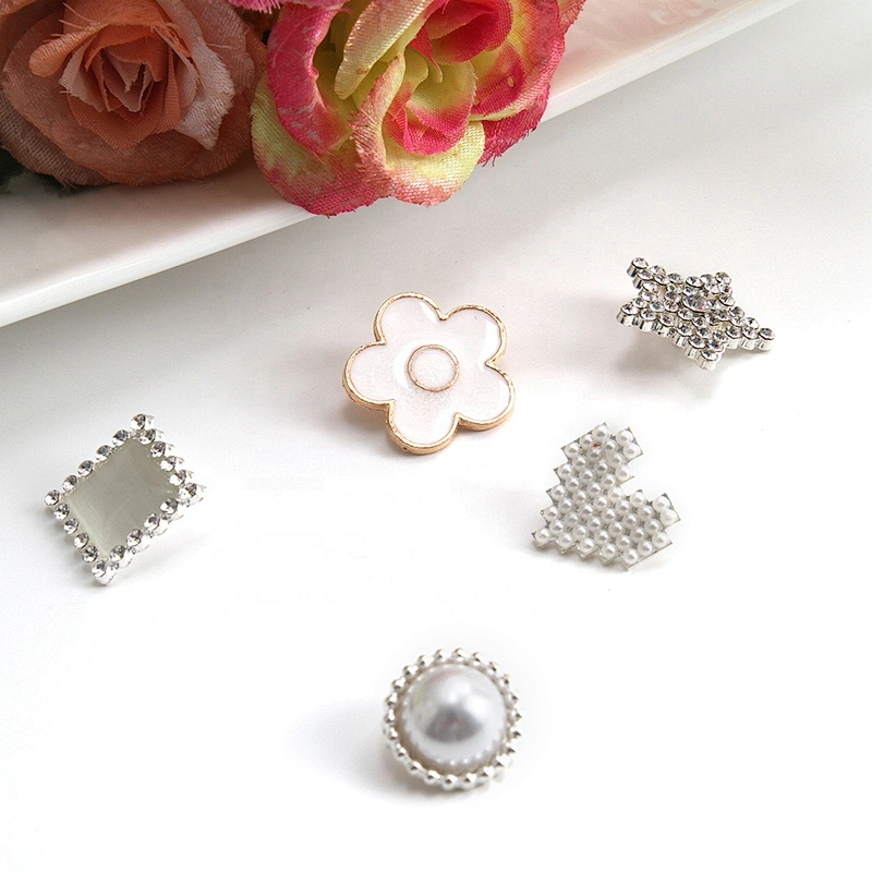 Coat buttons ,European and American style clothing rhinestone buttons crystal pearl clothing accessories wholesale butt,
