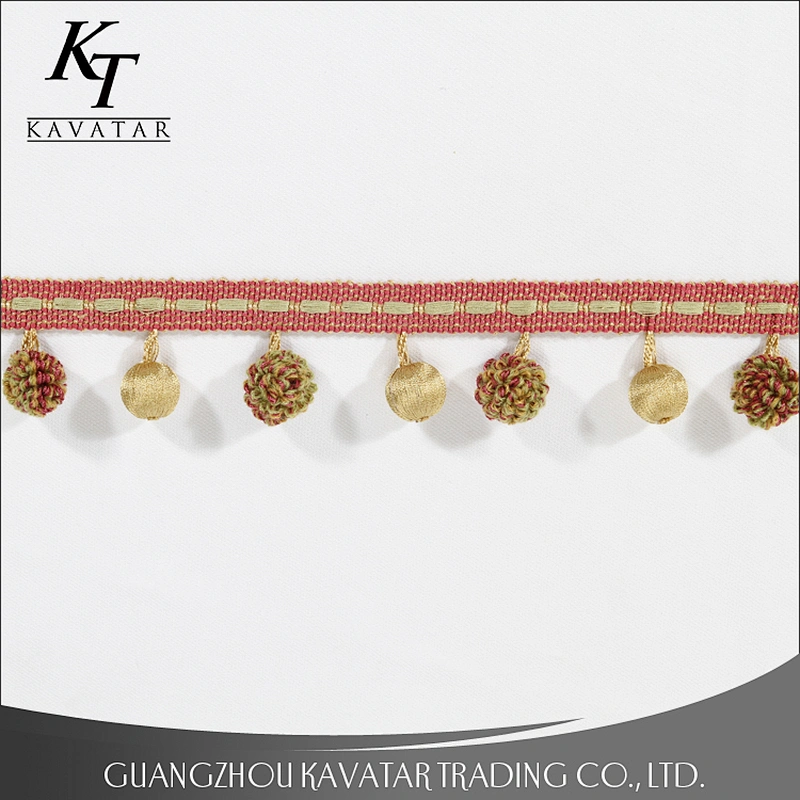 2017 new style pom pom ball tassel trim wholesale