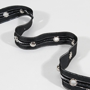 New fashion  velvet eyelet lace trim tape