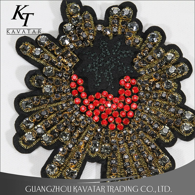 Special Design Beaded Crystal Rhinestones Patches Sewing Accessories