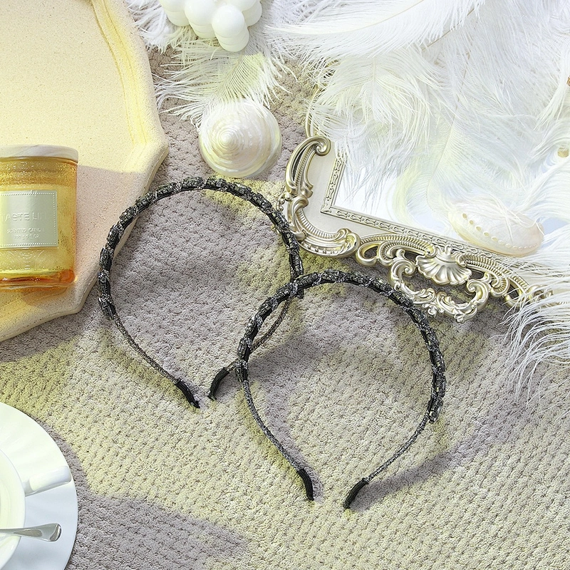 American wind simple diamond hair hoop hair ornaments girl party fashion designer headband luxury  rhinestone headband women