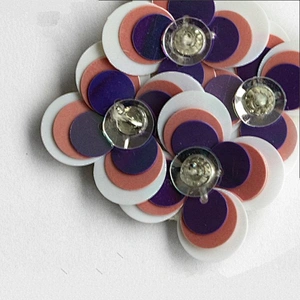 Wholesale Hot Fancy 3D Sequin Flower Beaded Custom Size Applique Patches