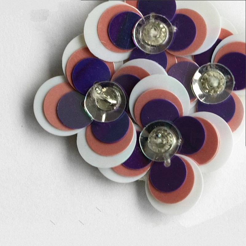Wholesale Hot Fancy 3D Sequin Flower Beaded Custom Size Applique Patches