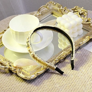 South Korean girl sweet headband simple fashion adult hair clip hair hoop web celebrity hairband women headbands