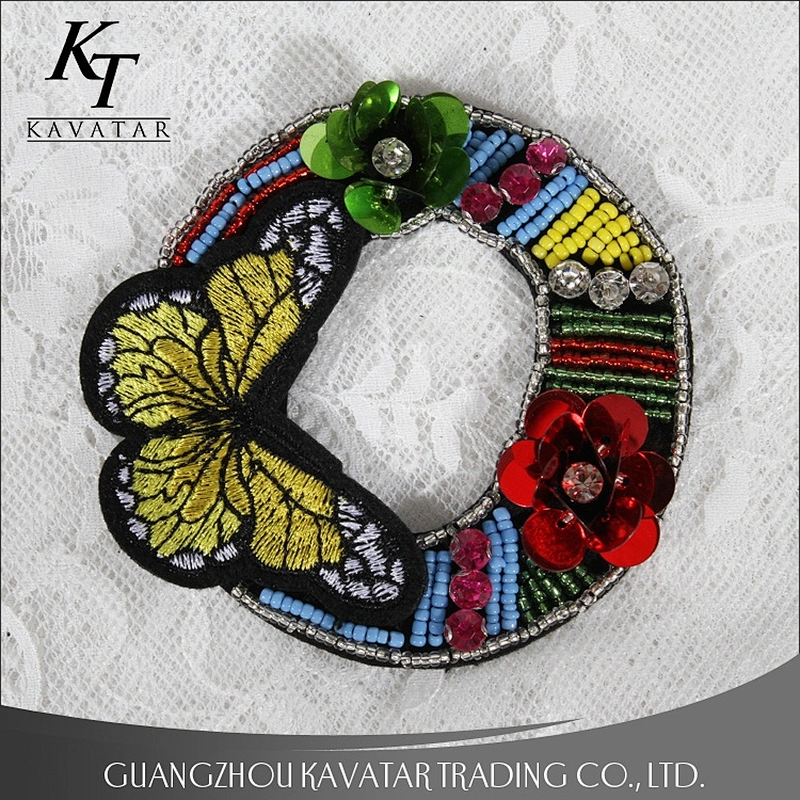 New Design Spell Letter Love Bead Embroidered Applique Patch For Clothes