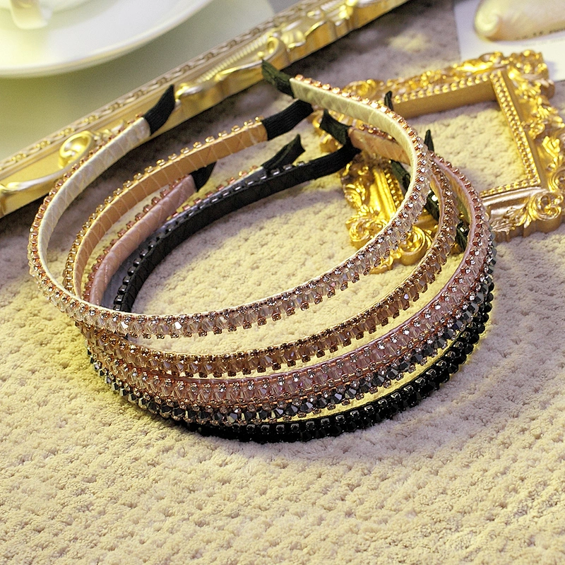 Headbands for women 2020 Korean baroque diamond flower hair band web celebrity street beat hair band