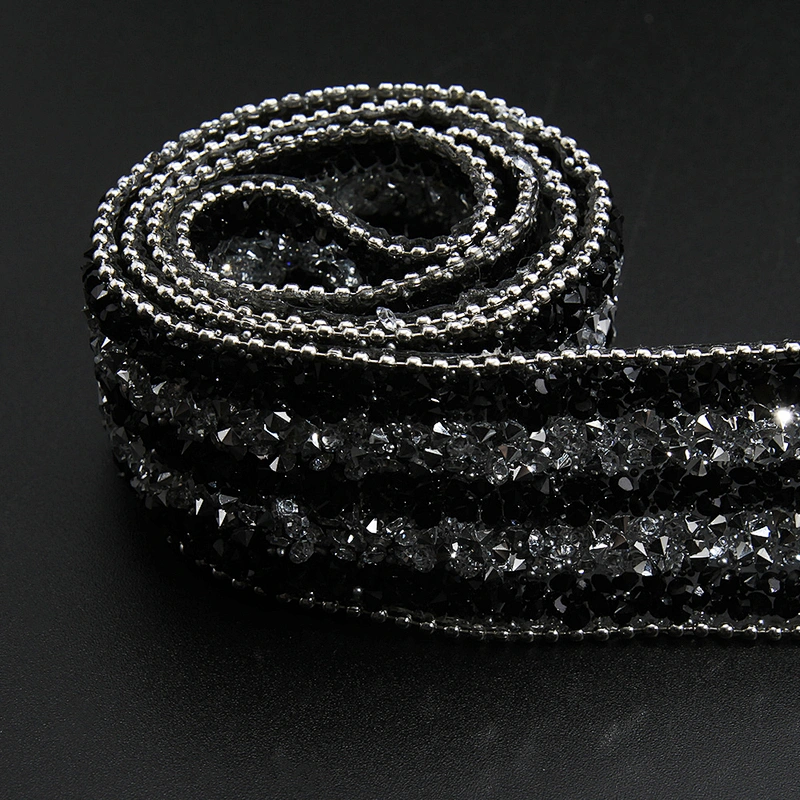 Kavatar Wholesale Theme Rhinestone 2019 Heat Transfer Designs Hot Fix Rhinestone Trim Iron on Trims