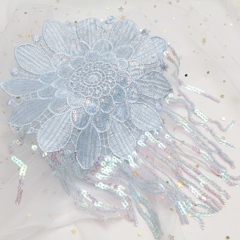 Factory supplies water - soluble bead embroidery clothing accessories lace embroidery fabric sequins decoration