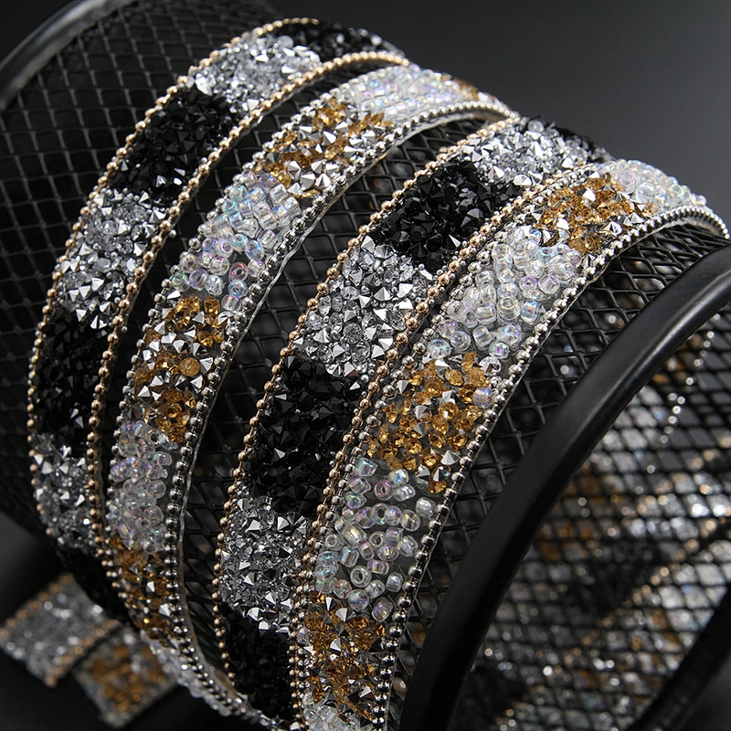 Kavatar Wholesale  beaded patches hotfix rhinestone Hotfix Trimming Theme Rhinestone Of Clothing  Hotfix trim Iron on trims