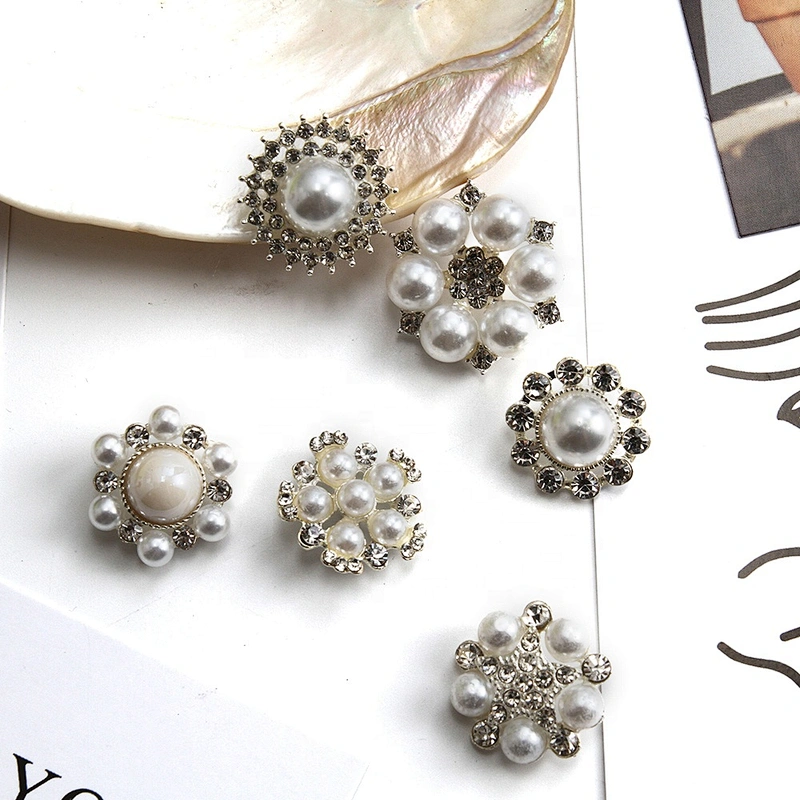 Coat buttons ,dress buttons,New rhinestone buttons crystal pearl clothing diamond buttons,