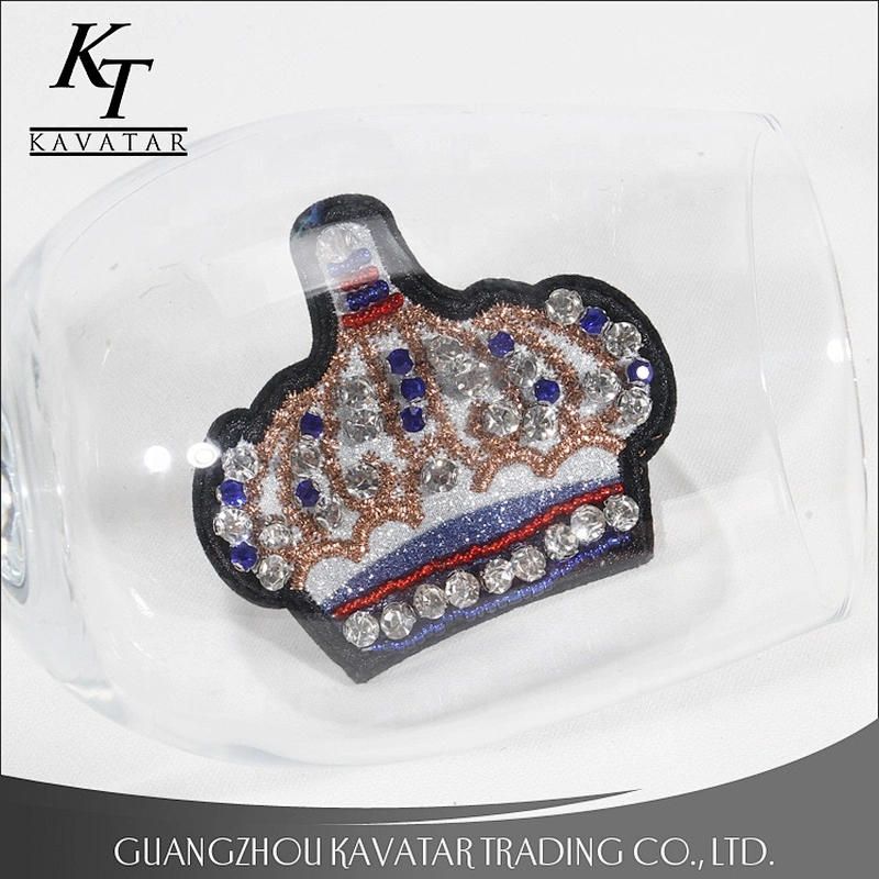 Beautiful Crown Shape Beaded Crystal Patches