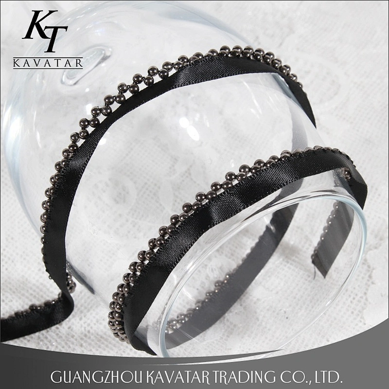 Kavatar Mini Beaded Trim Ribbon Polyester Embroidery Tape Decorative For Garment