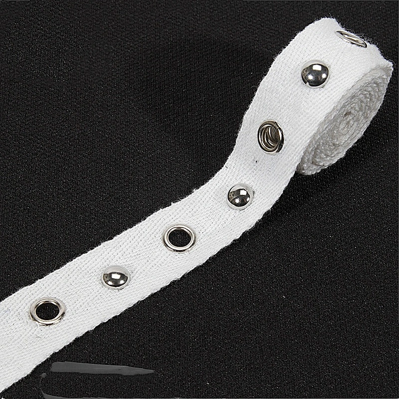Kavatar White New Designs Cotton Eyelet Lace Fabric