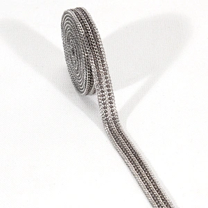 Chinese Supplier Decorative Hot Fix Accessories Chain Edging Clothing Trim for Garments Shoes