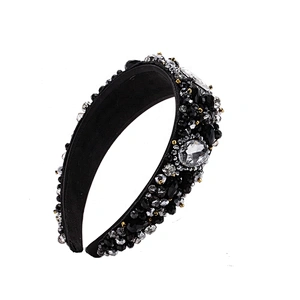Korean version of INS rhinestone hairband  color set diamond  headbands for women 2020 Party hairband