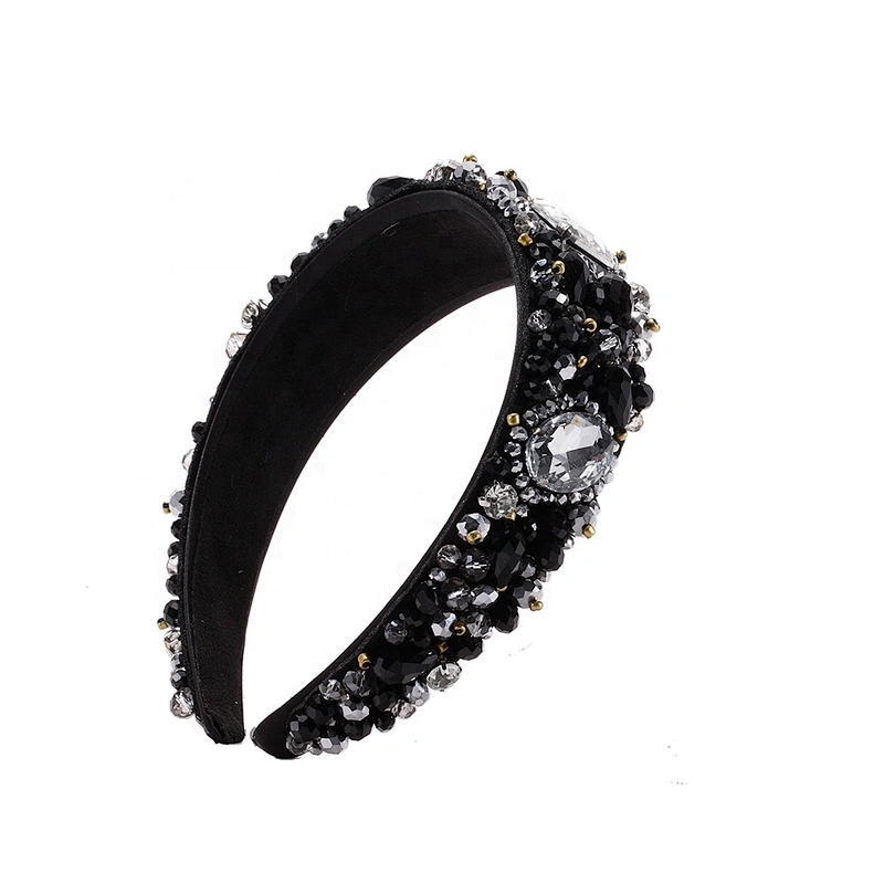 Korean version of INS rhinestone hairband  color set diamond  headbands for women 2020 Party hairband