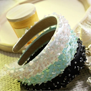 Headbands for girls hair accessories  rhinestone headbands  Small drill nail bead designer headbands