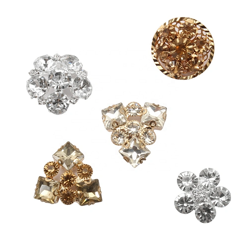 Kavatar Gold Diamond Crystal Coat Buttons Clothing Accessories Bed Sofa Accessories