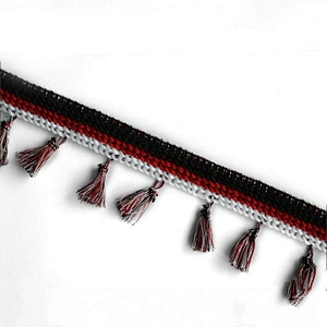 Kavatar Wholesale Fashion Mixing Color Tassel Trim Fringe For Decoration