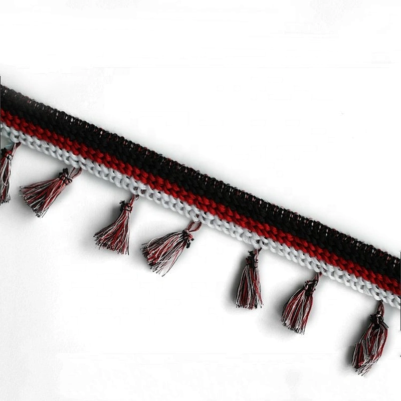 Kavatar Wholesale Fashion Mixing Color Tassel Trim Fringe For Decoration