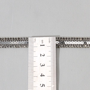 1.1cm Decorative Chic Accessories Chain Crystal Beaded Sequin Hot Fix Rhinestone Transfer Tape for Clothes Sandals