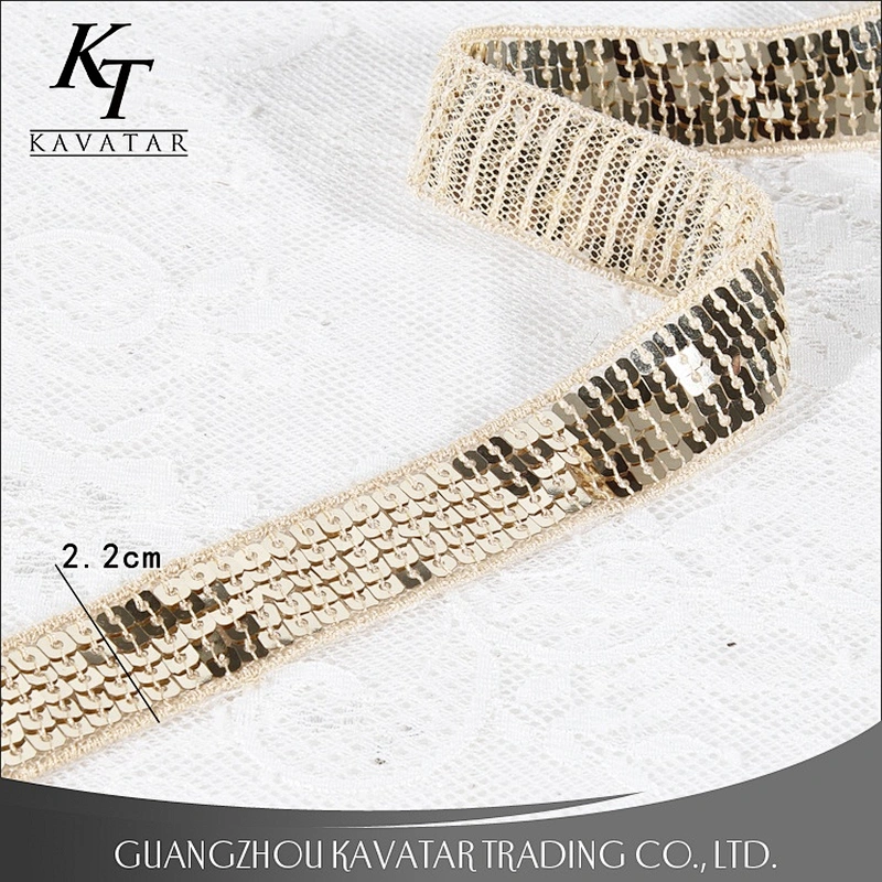 2.2cm width mini sequin trim tape wholesale